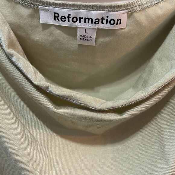 Reformation Ryden Knit Strapless Tube Dress NWT Large $188 - Picture 3 of 7